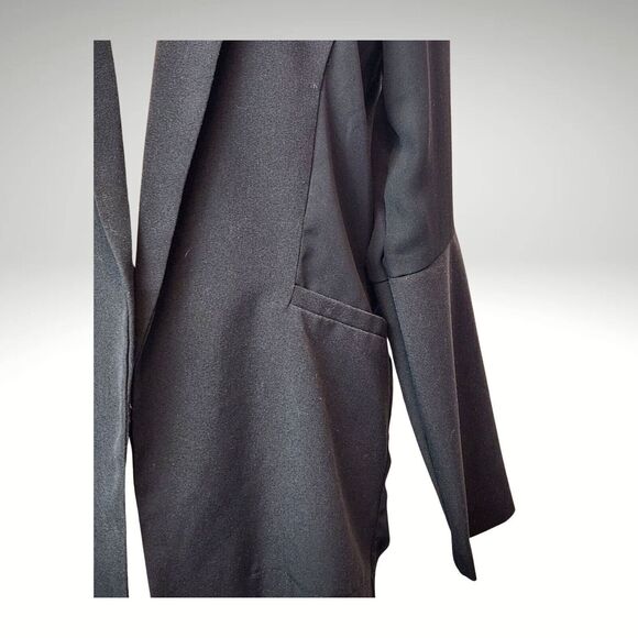 Silhouette NYC Vintage Open Blazer Cardigan Made in USA Size Medium Mixed Media - Picture 3 of 5